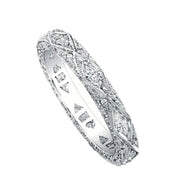BEVERLY K 18K White Gold Diamond Wedding Band - Final Sale